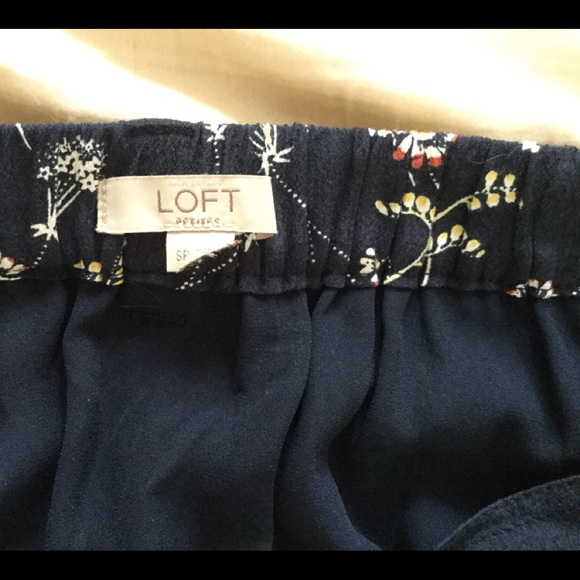 Ann Taylor LOFT Womens Elastic Waist Floral Skirt - Picture 3 of 3